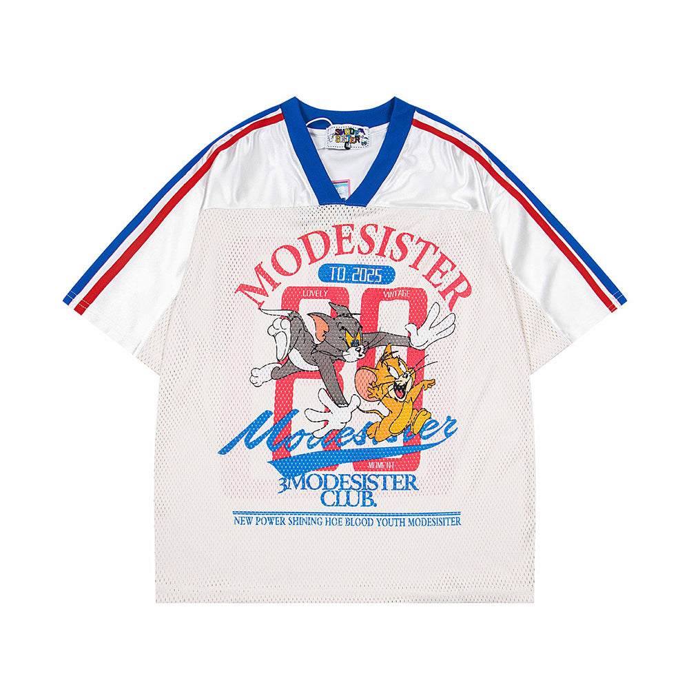 Evokyn 89 Cartoon Mesh Jersey T-Shirt