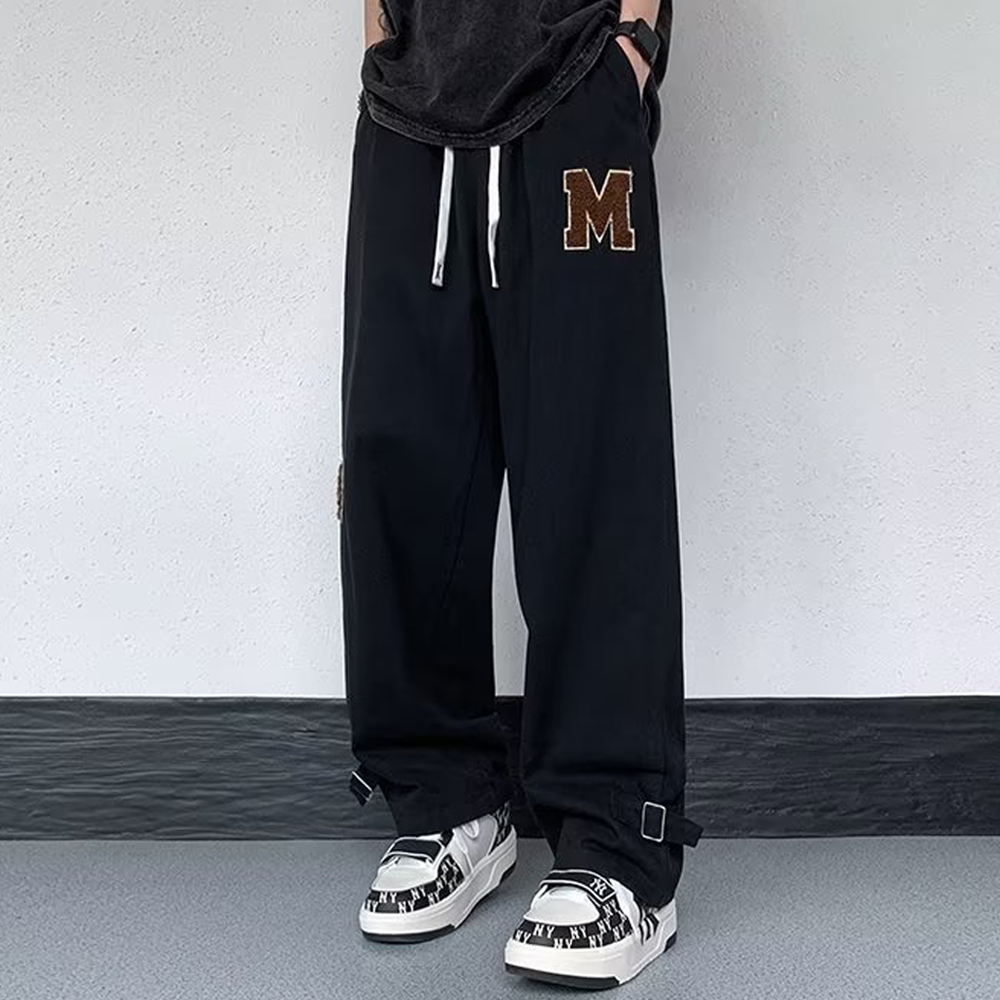 Retro Hiphop Loose Wide Leg Straight Sweatpants