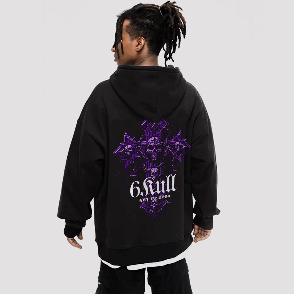 6Kull Cross Skull Ceremony Hoodie