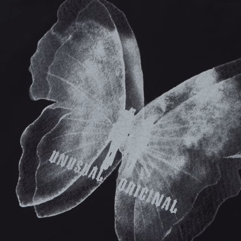 Japanese simple butterfly T-shirt
