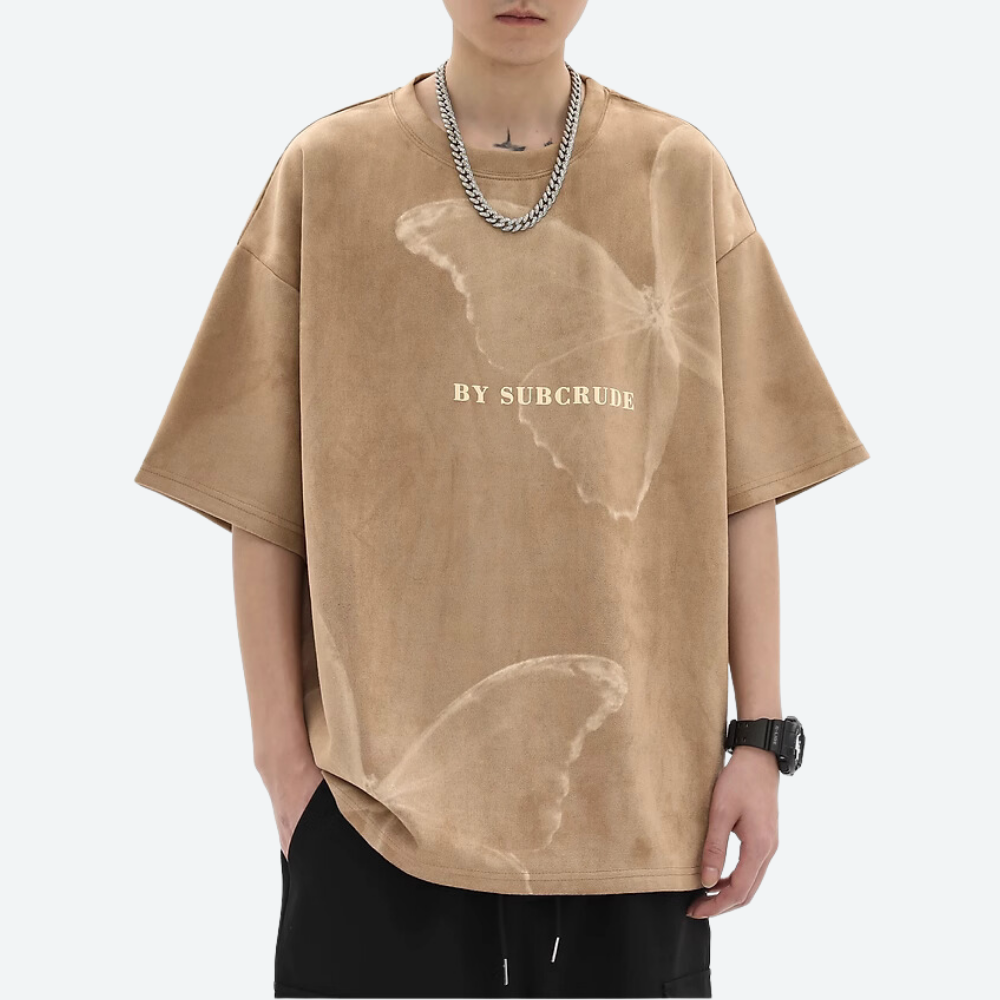 Hight Street Butterfly Suede T-shirt