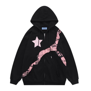 Street Stars Patchwork Hoodie