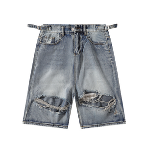 American Ripped Denim Shorts