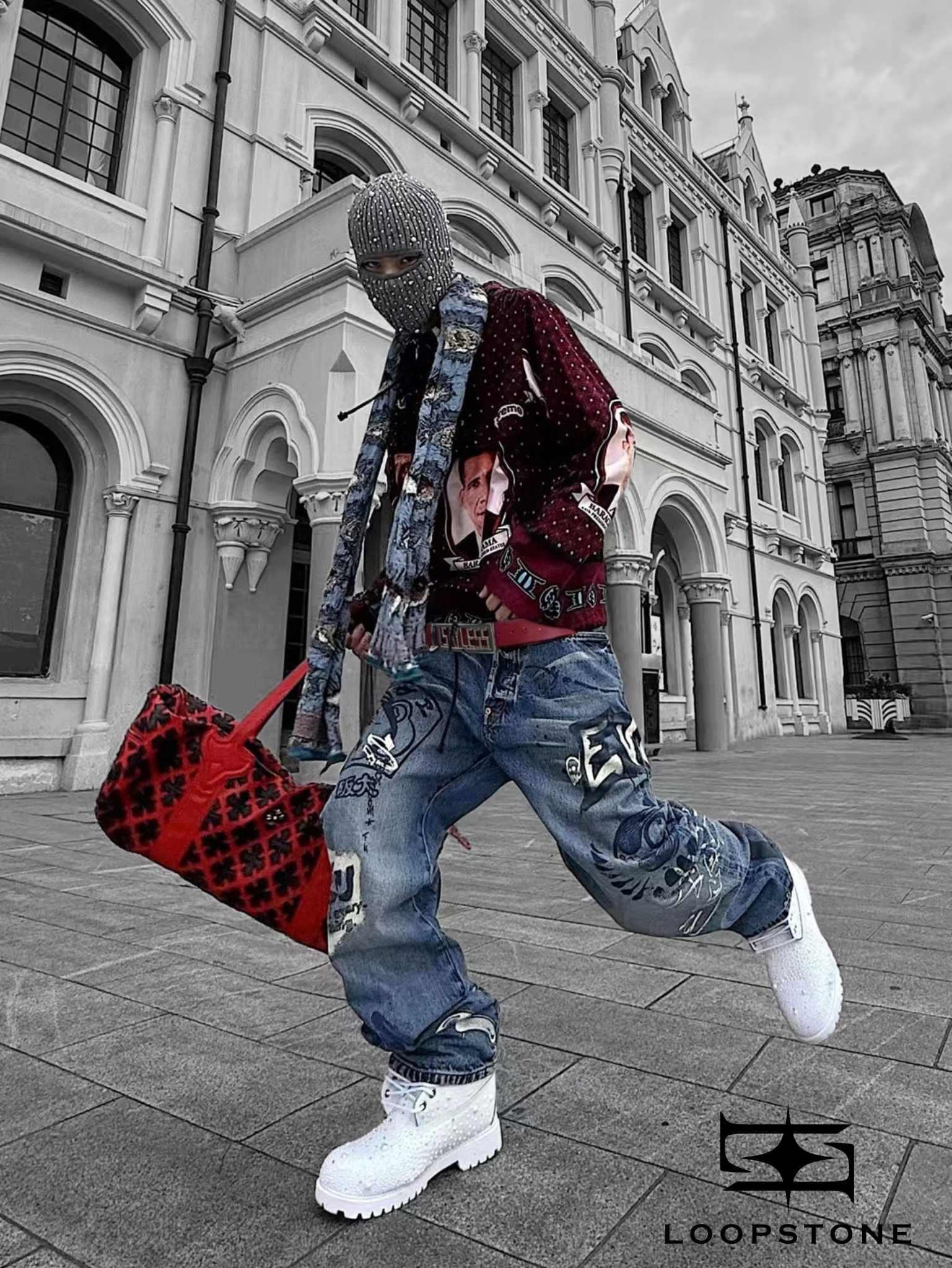 LoopStone Luxury Scarlet Night Crystal Boots - KOC Project