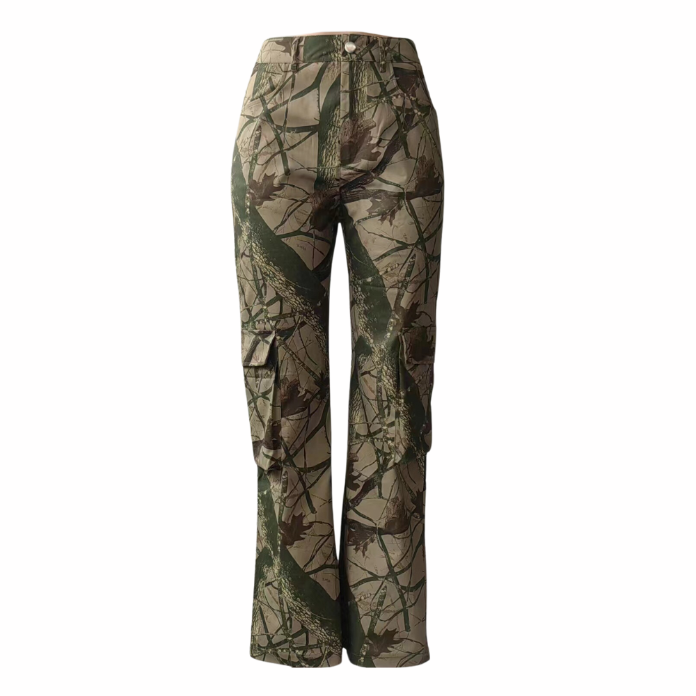 Women's Casual Camo Cargo Pants