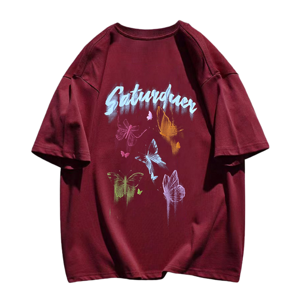Casual Colorful Butterfly T-shirt