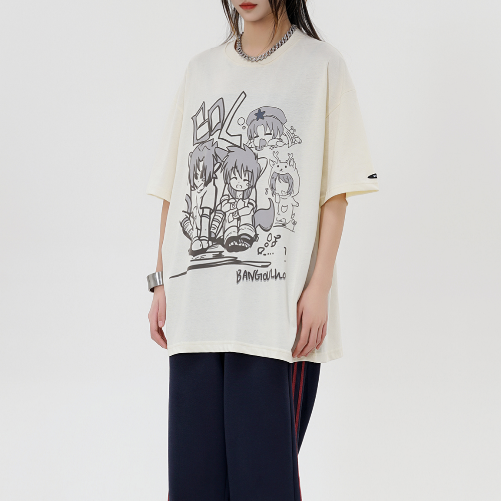 Japanese Cute Kids Printed T-shirt
