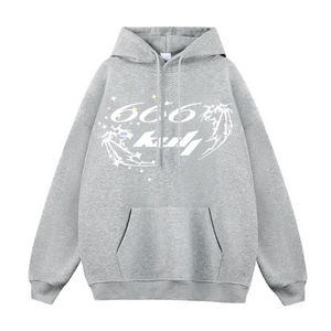 6Kull Solid Skeleton Hoodie