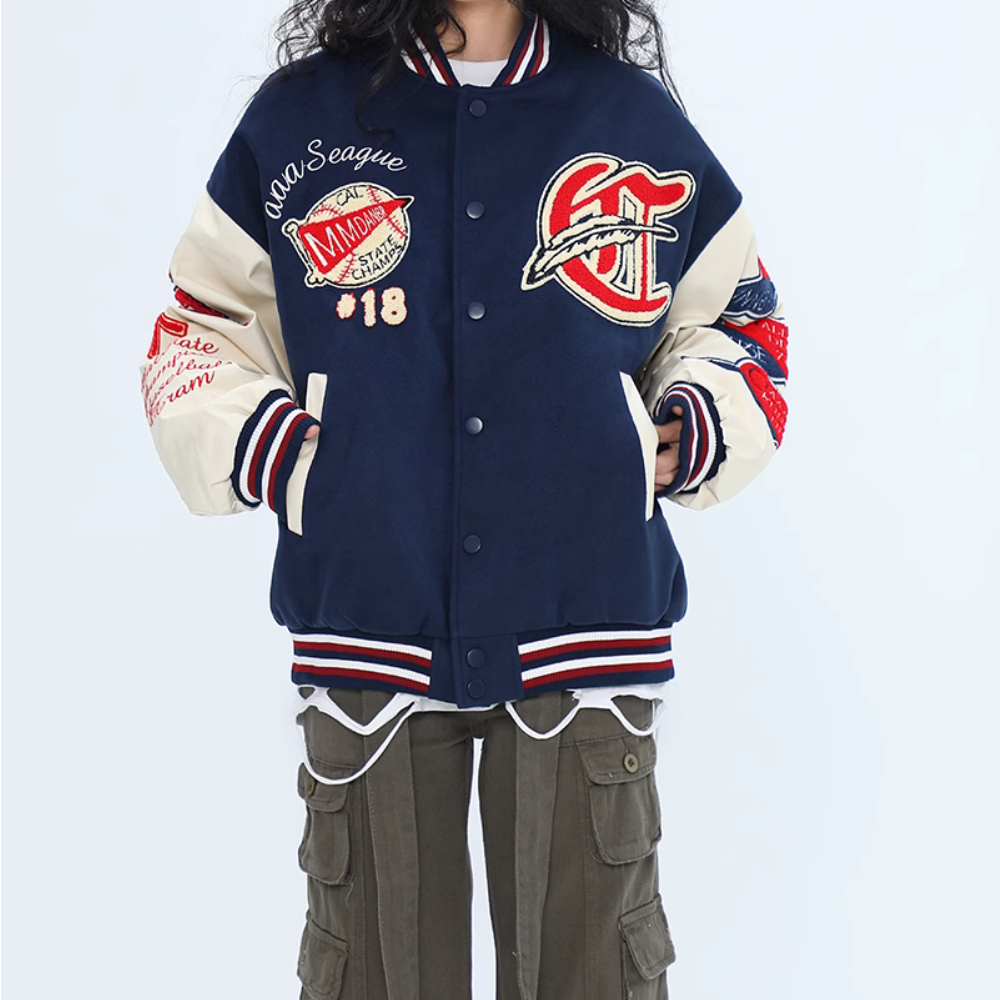 American Preppy Jacquard Jacket