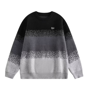 Gradient crewneck sweater