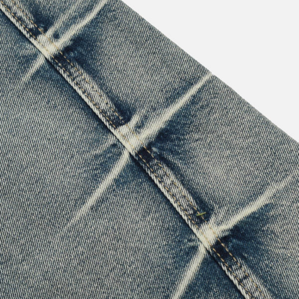 Women's High Street Washed Textured Jeans