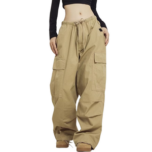 Women's Loose Solid Color Cargo Pants