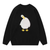 Tilted Duck Embroidered Sweater