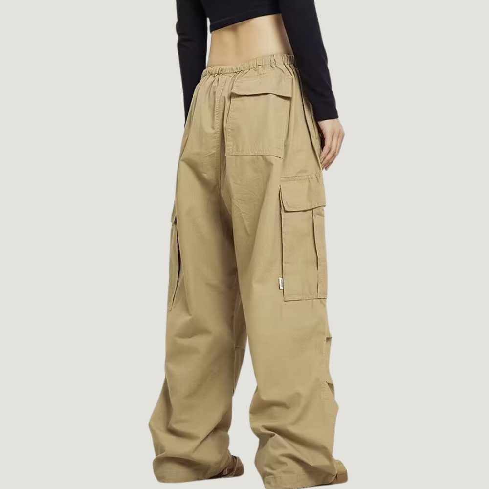 Women's Loose Solid Color Cargo Pants