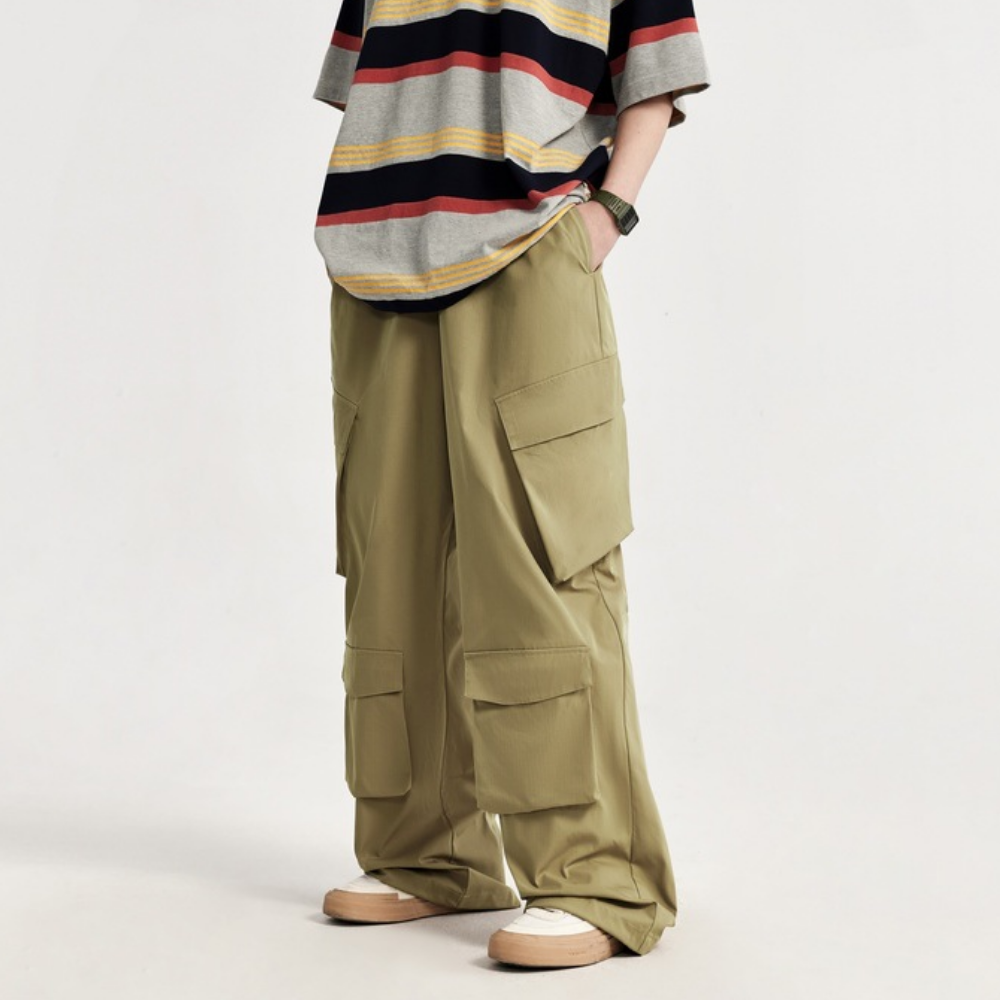 Relaxed Multi-pocket Cargo Pants