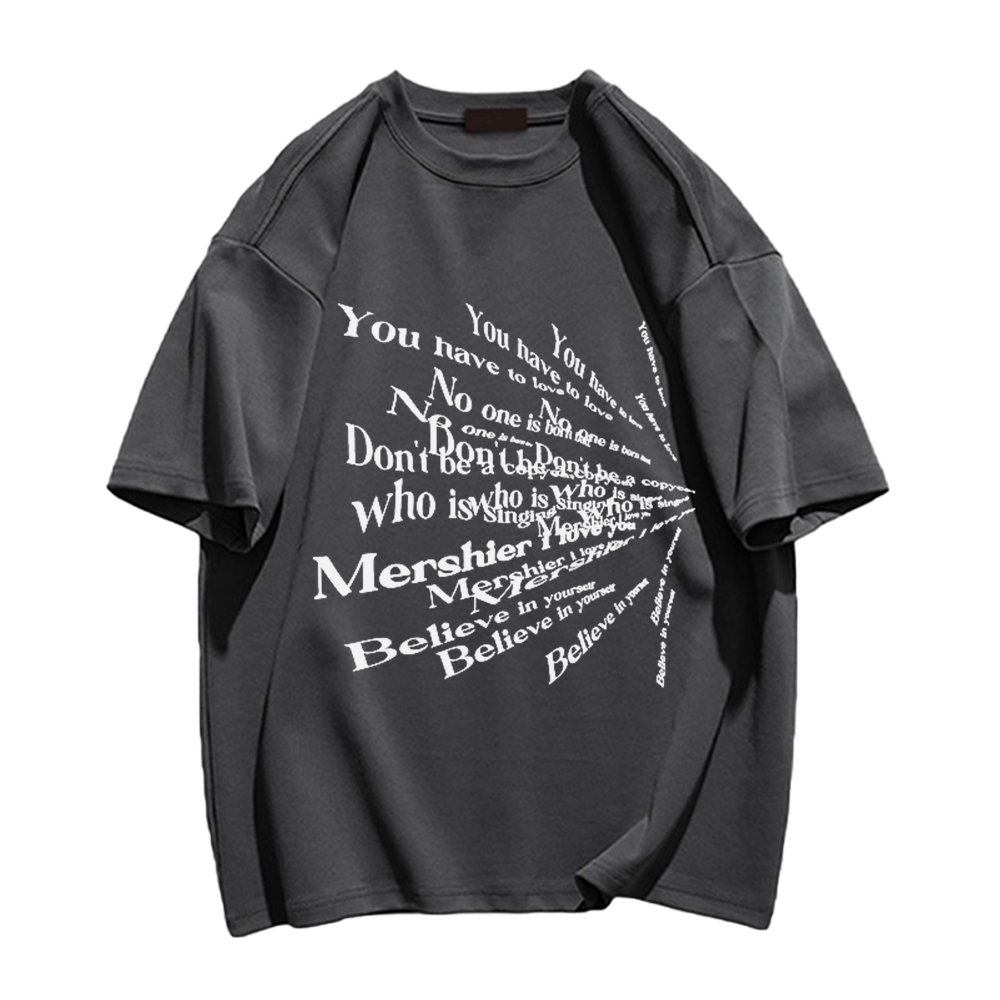 Classic Lettering Versatile T-Shirt