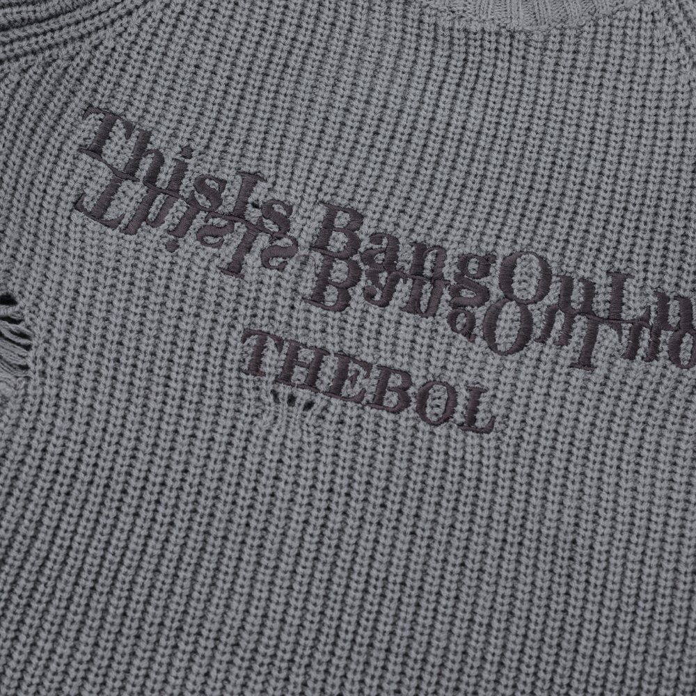 Irregular Cut Solid Sweater