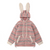 American Retro Striped Rabbit Coat