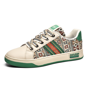 Retro Pattern Low-cut Sneaker