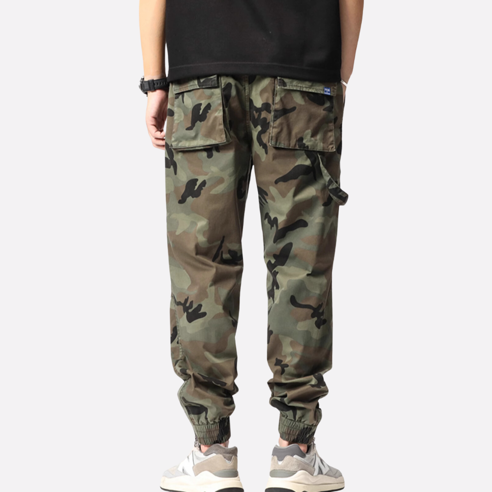 Retro Camouflage Cargo Pants