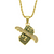 Hip Hop Angel Wings Dollar Pendant Necklace