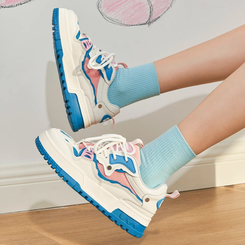H-Block |Casual Contrasting Color Breathable Sneakers