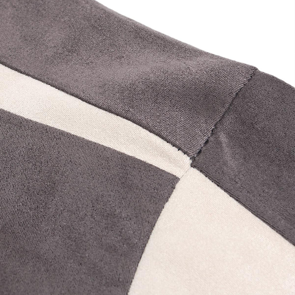 Evokyn Contrast Color Stitching Print Jersey T-Shirt