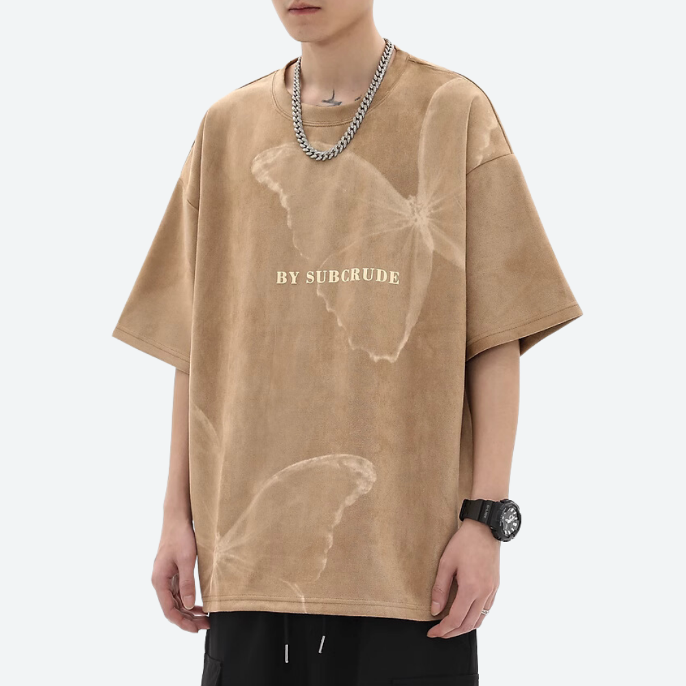 Hight Street Butterfly Suede T-shirt