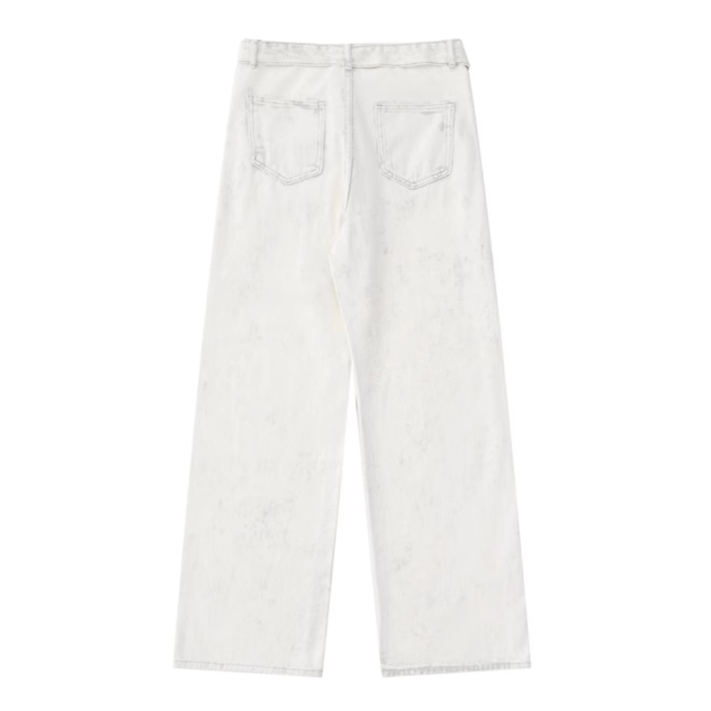 High Street Tie Dye Washed Baggy Jeans