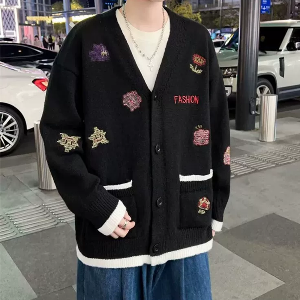 Japanese Retro Embroidery Sweater