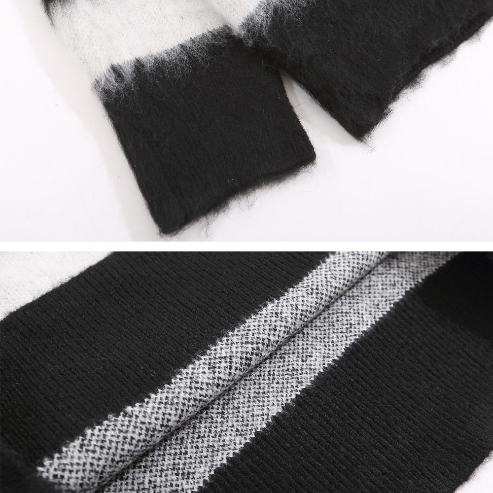 Vintage Striped Mink Sweater