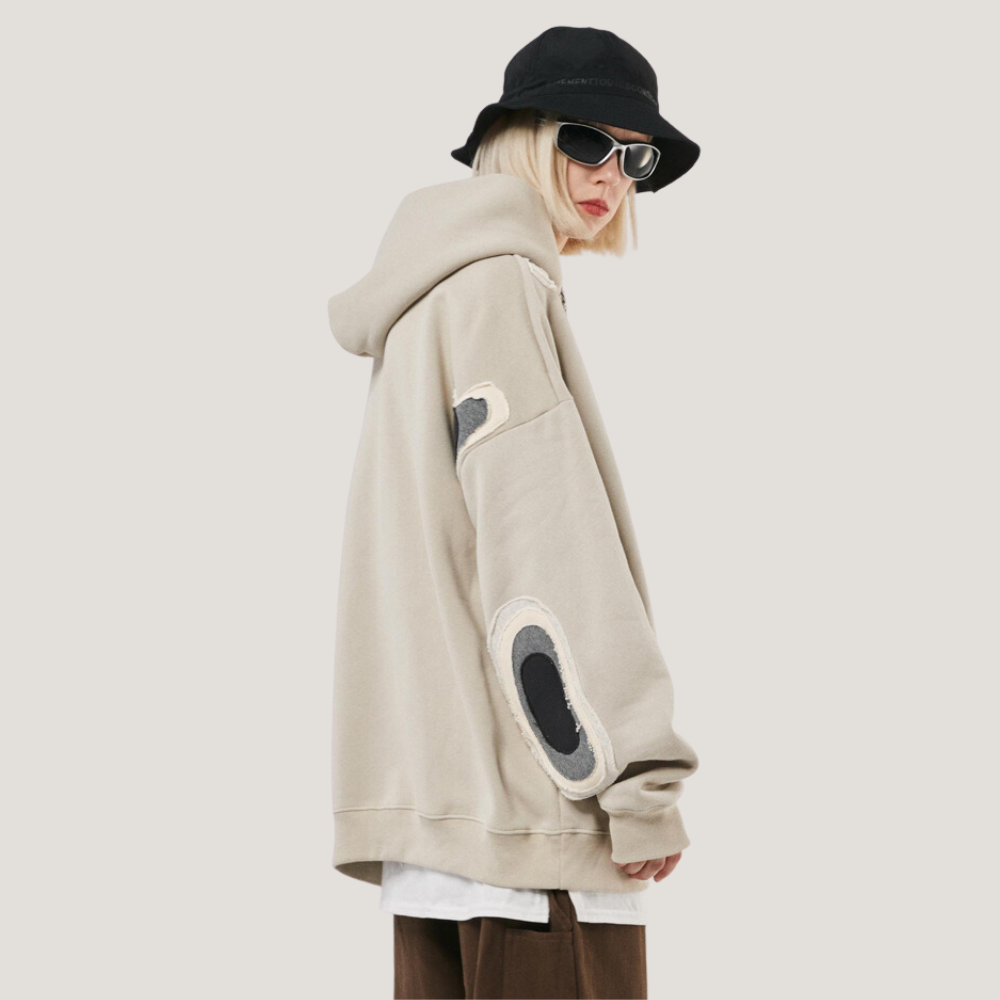 American Retro Splicing Hoodie