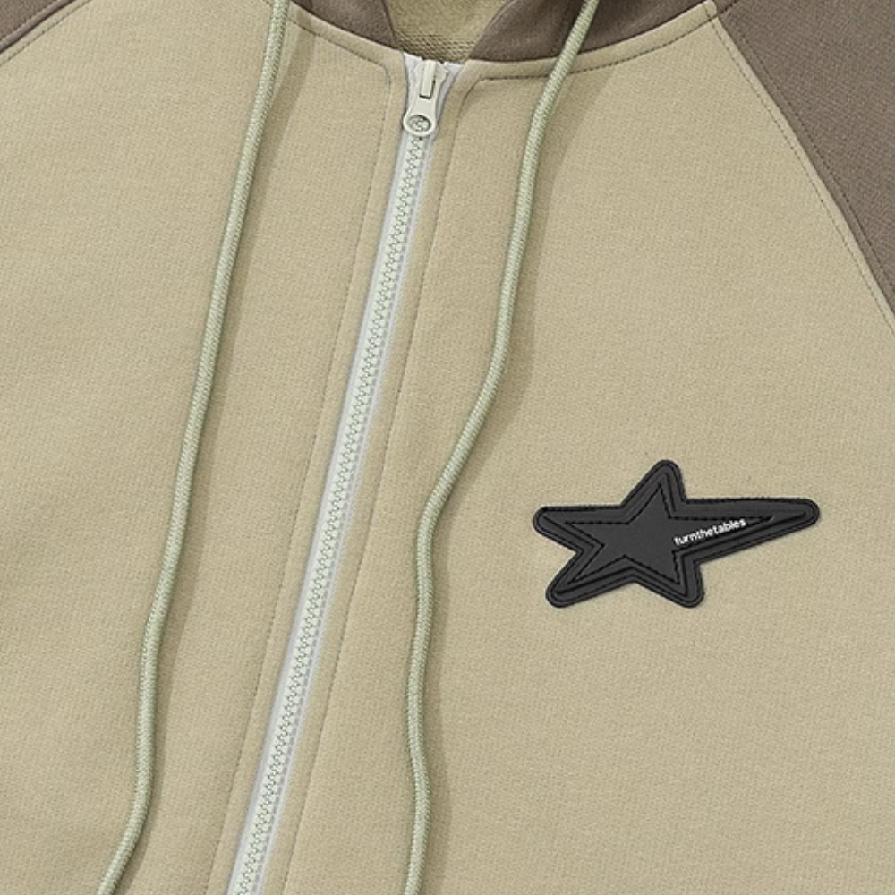 American Color Block Raglan Hoodie