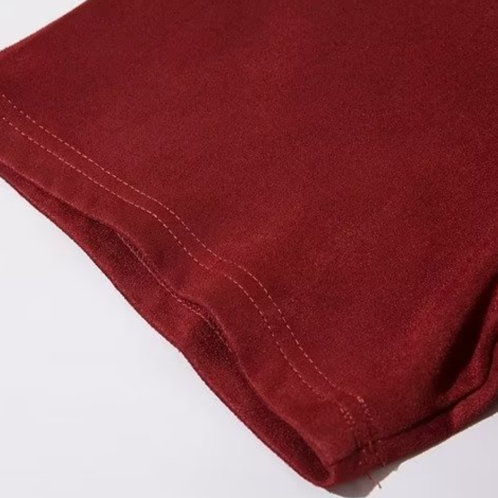 Hip Hop Letter Embroidery Suede T-shirt