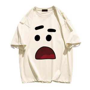 Funny Expression Print T-shirt