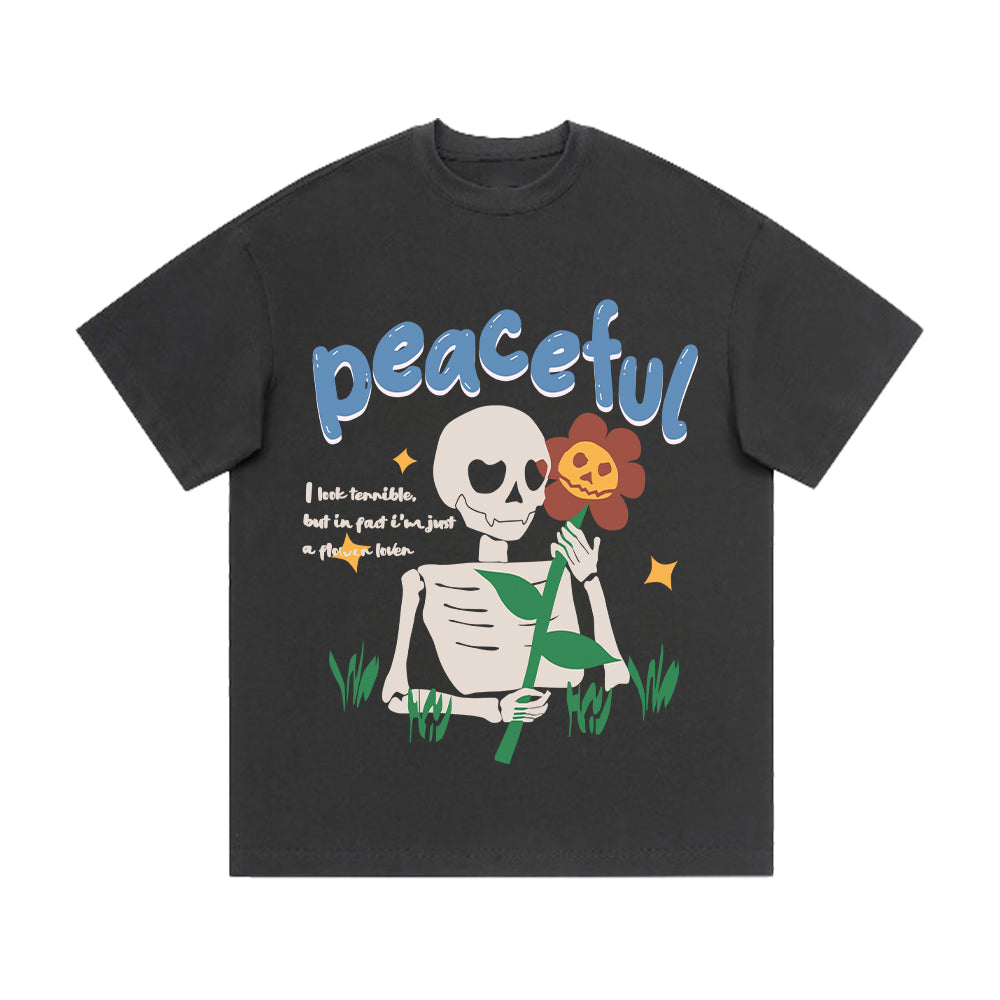 Crush Skull | American Bold Skeleton Graphic T-shirt