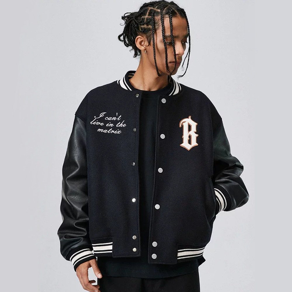 American Terry Embroidered Bomber Jacket