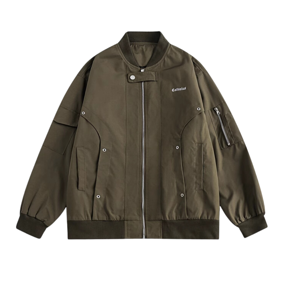 Vintage Multi Pocket Bomber Jacket