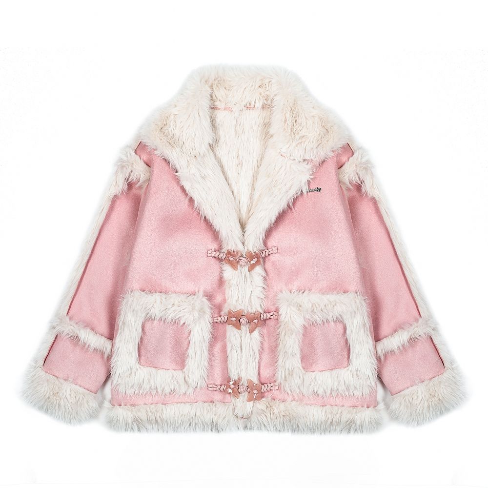 【NOW TREND】 Fur Collar Pocket Coat