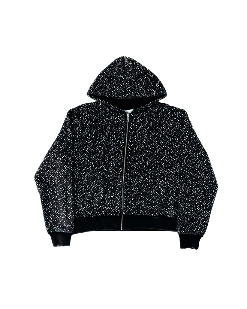 LoopStone Luxury® Hell-Level Handmade Diamond Zipper Hoodie