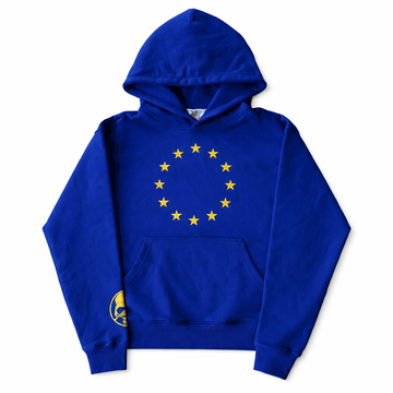 EU Stars Hoodie – Minimal Graphic Streetwear Pullover (Unisex)