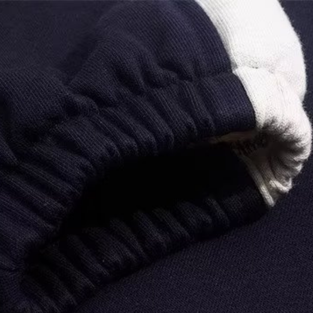 Simple Embroidered Stand Collar Sweatshirt