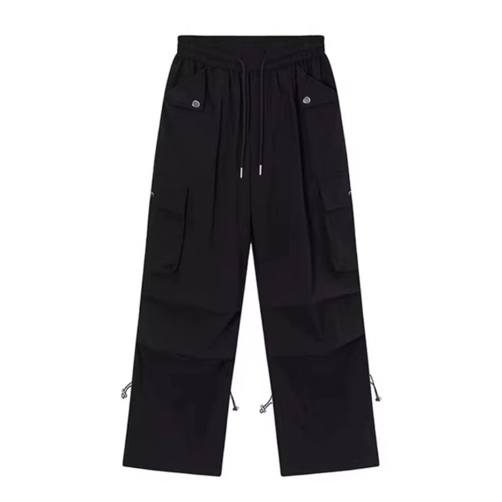 Women's Solid Color Large Pocket Cargo Pants