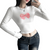 Women's Hot Girl Bow Print Long Sleeve