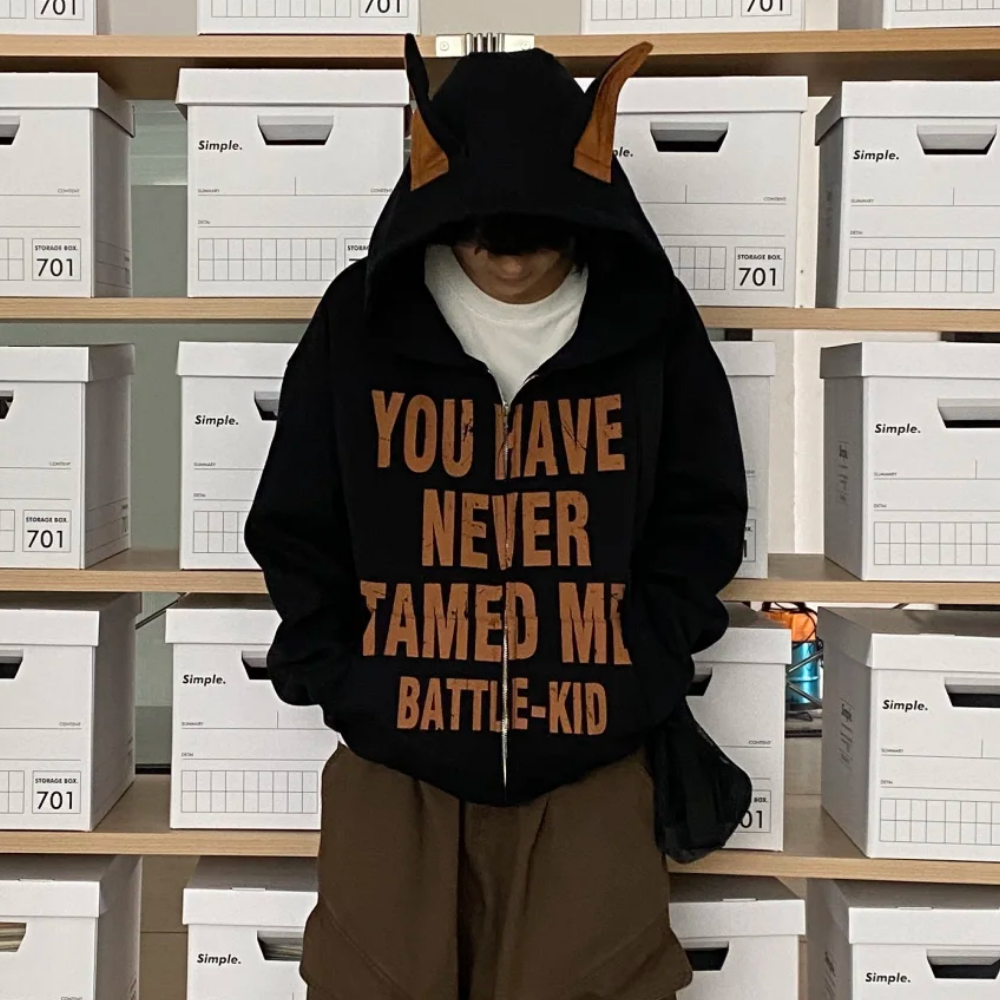 High Street Doberman Ears Hoodie