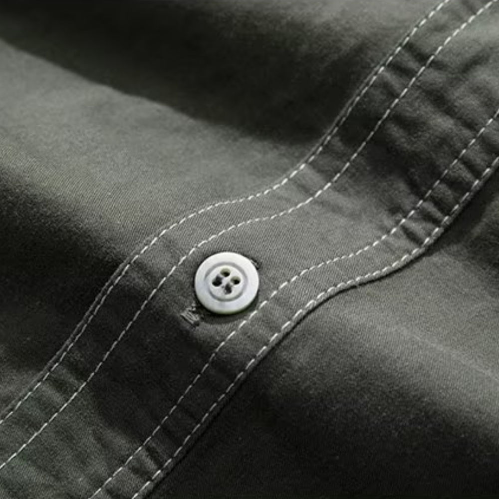 Classic Solid Denim Shirt