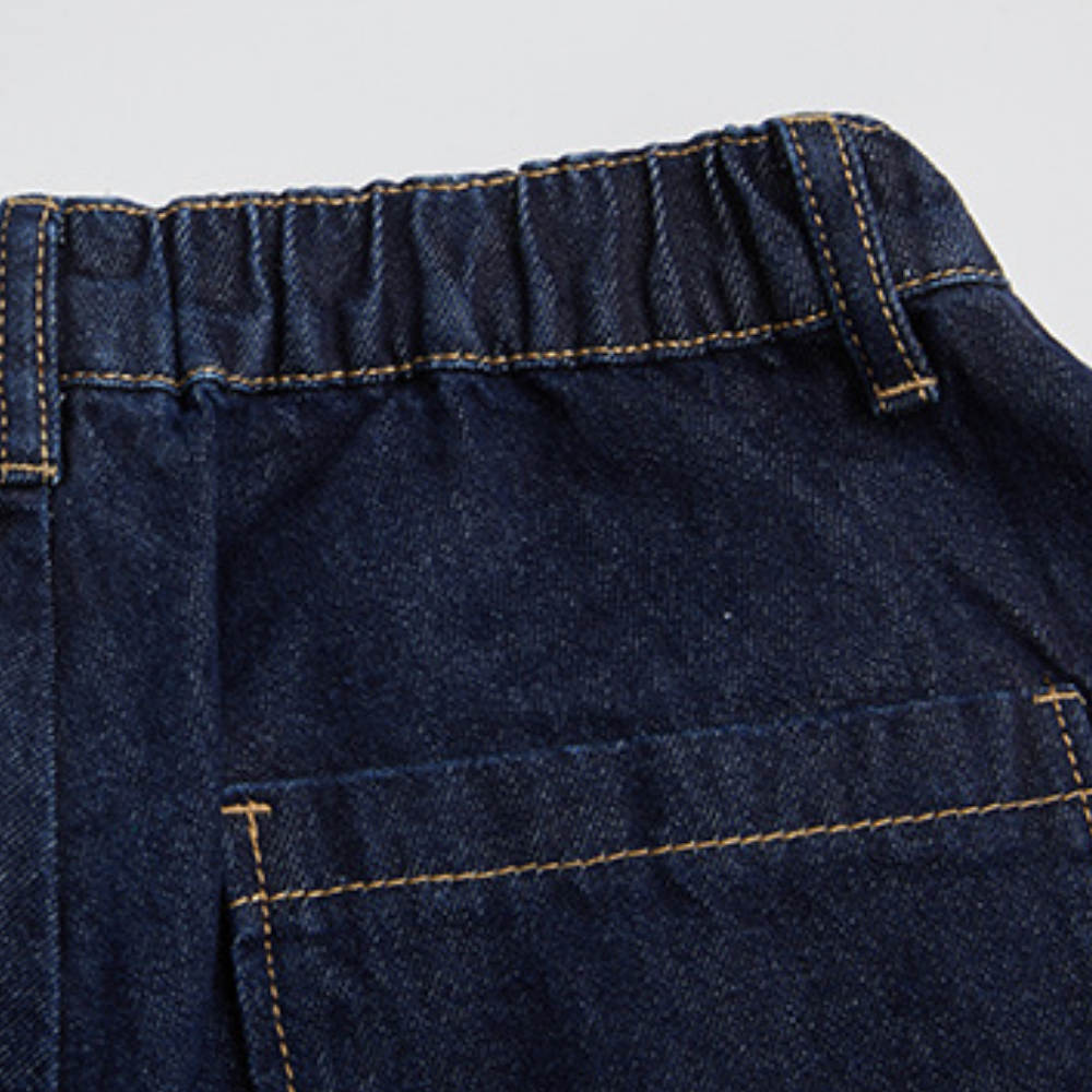 Japanese Solid Color Loose Jeans