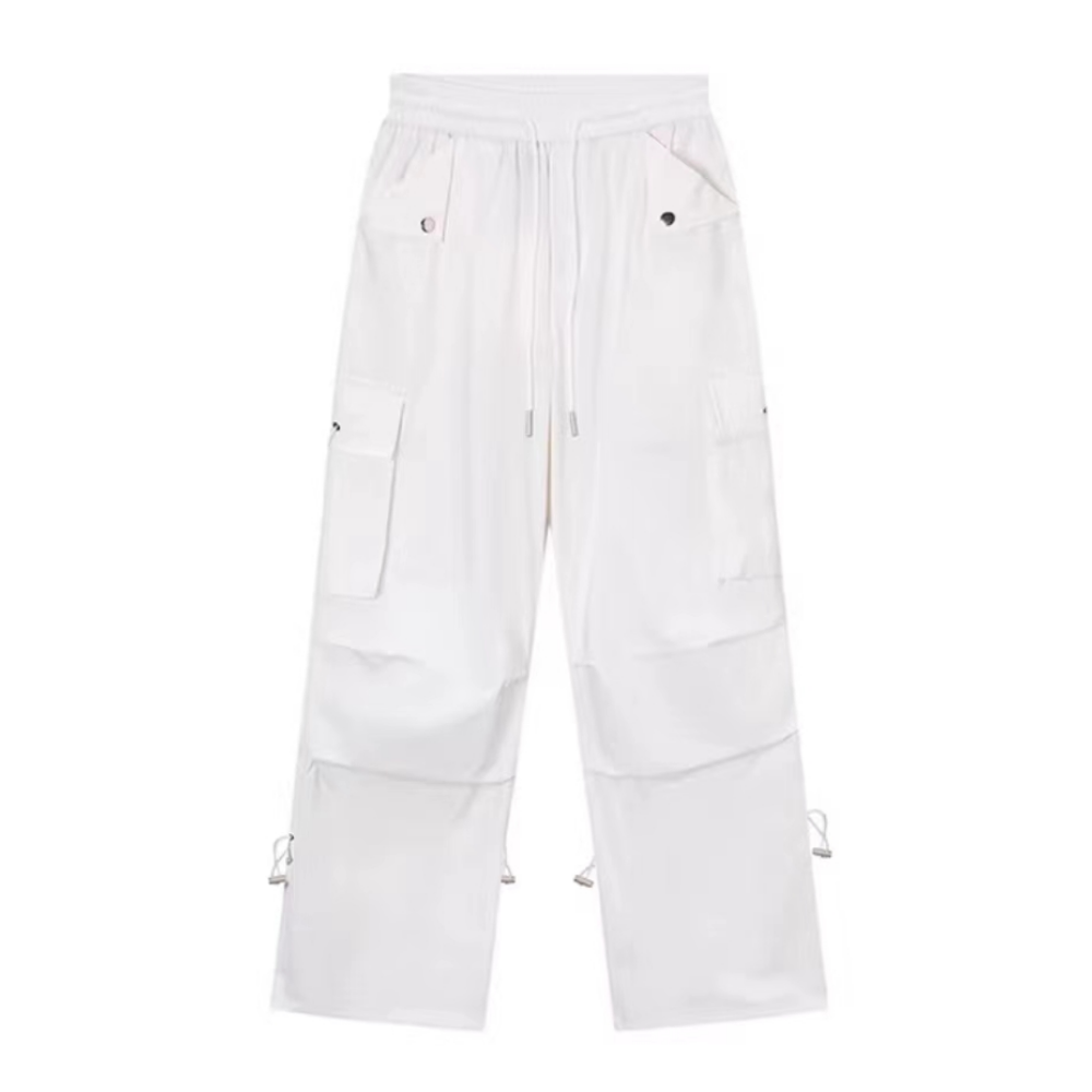 Women's Solid Color Large Pocket Cargo Pants