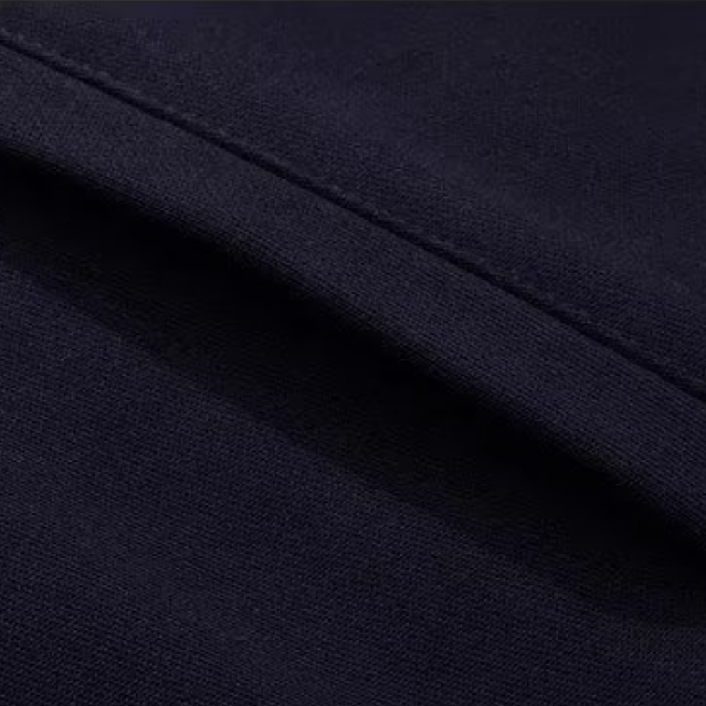 Simple Embroidered Stand Collar Sweatshirt