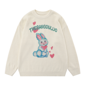 Cartoon Love Bunny Sweater